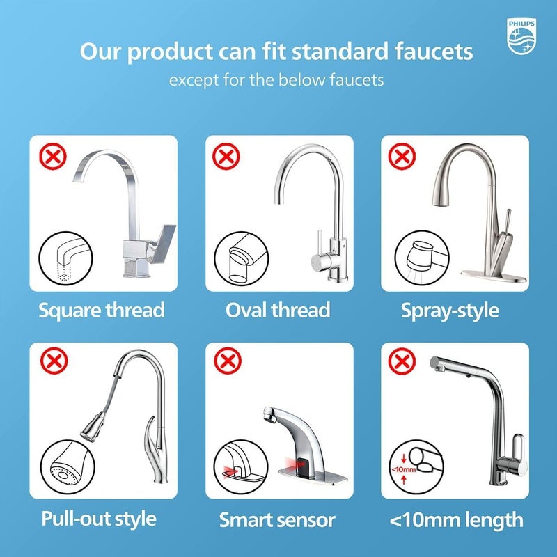 PHILIPS On-tap Water Filter AWP3703, X-Guard Vertical Filteration, Easy Installation, 1000L Capacity - Image 3
